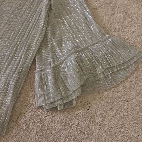 Anthropologie Aimee Metallic Top by Vanessa Virginia - Picture 7 of 8